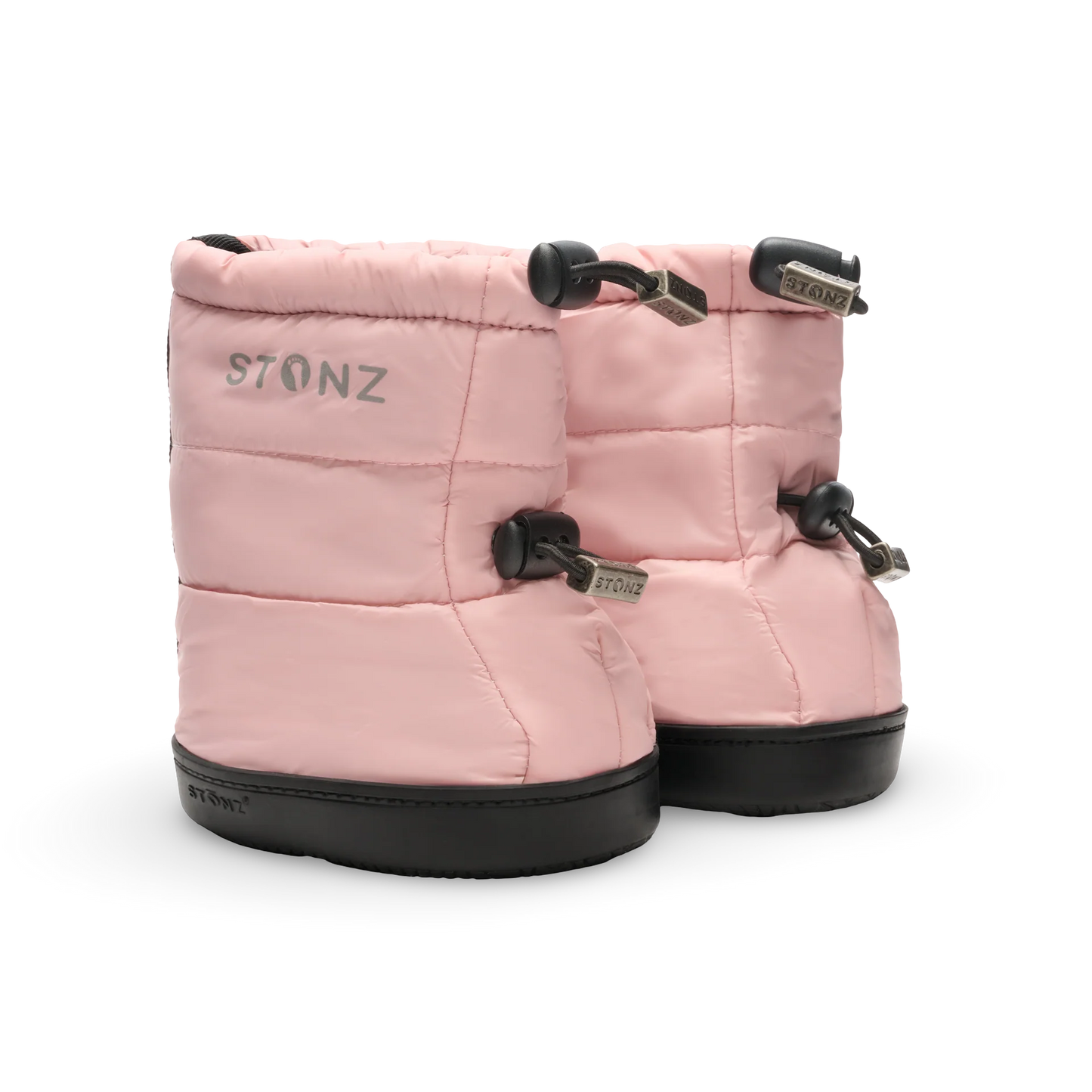 Toddler Puffer Booties- Haze Pink