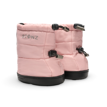 Toddler Puffer Booties- Haze Pink