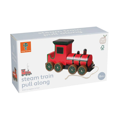 Wooden Steam Train Pull-Along
