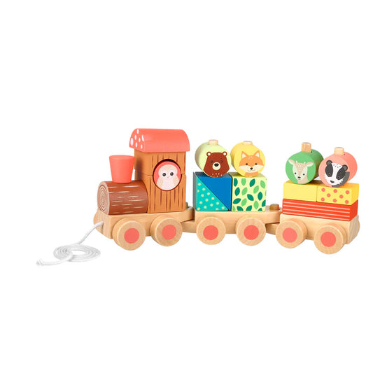 Woodland Animal Wooden Puzzle Train