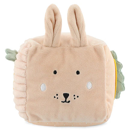 Plush Activity Cube- Mrs. Rabbit