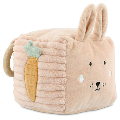 Plush Activity Cube- Mrs. Rabbit