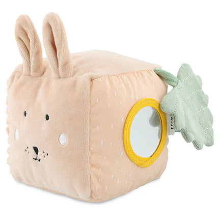Plush Activity Cube- Mrs. Rabbit