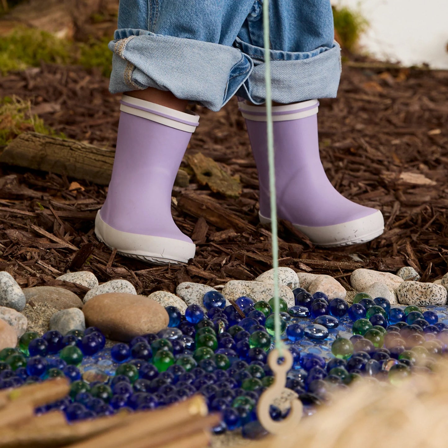 Retro Rain Boots- Lilac