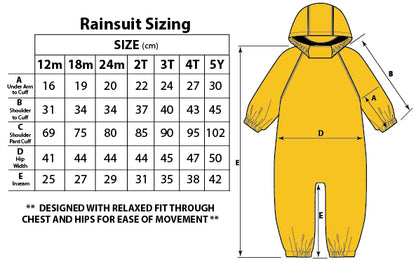 Fleece-Lined Rain Suit- Dark Lavender
