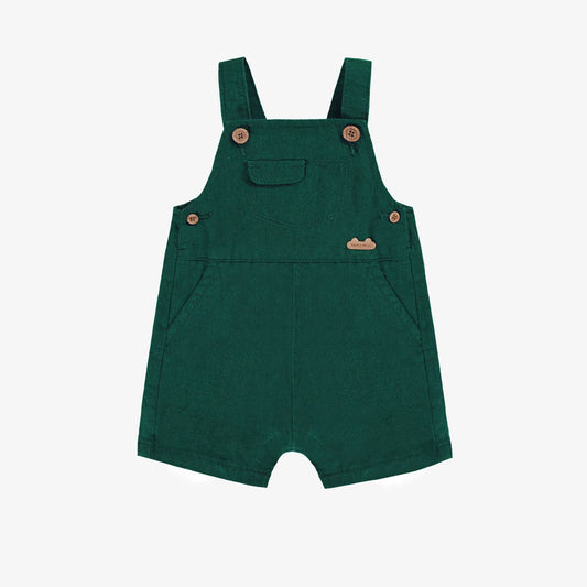 Forest Green Shortie Overalls