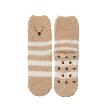 Teddy Cozy Slipper Socks