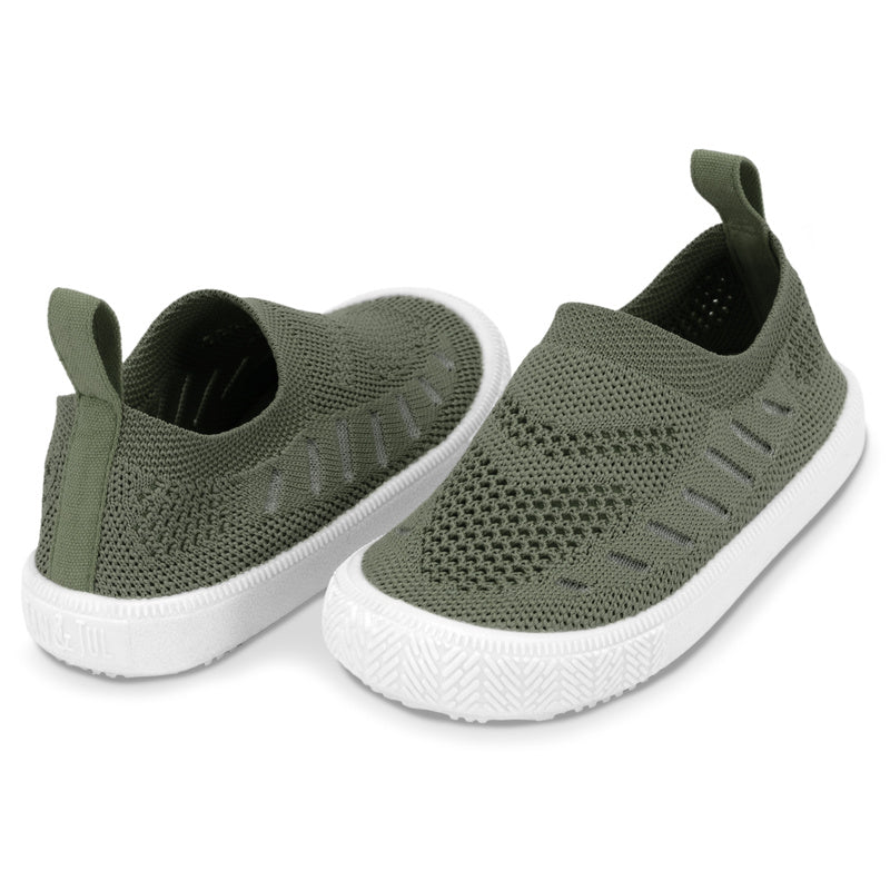 Breeze Knit Slip-On Shoes- Army Green
