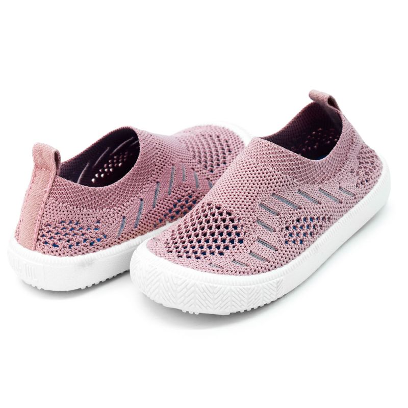 Breeze Knit Slip-On Shoes- Pale Pink