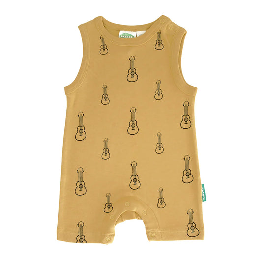 Organic Tank Romper- Ukuleles