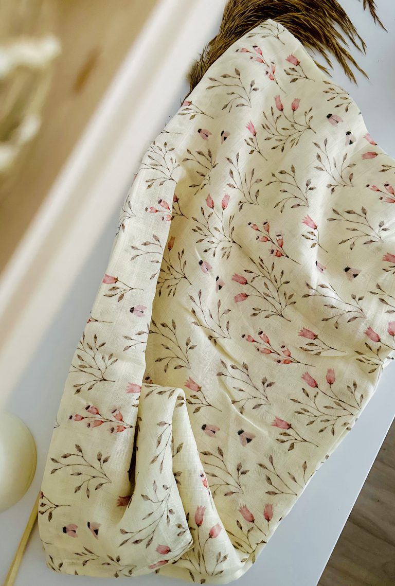 Bamboo Muslin Swaddle Blanket- Summer Wind