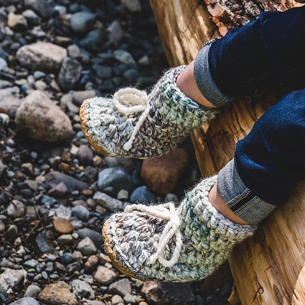 Handmade Wool Booties- Sea Glass