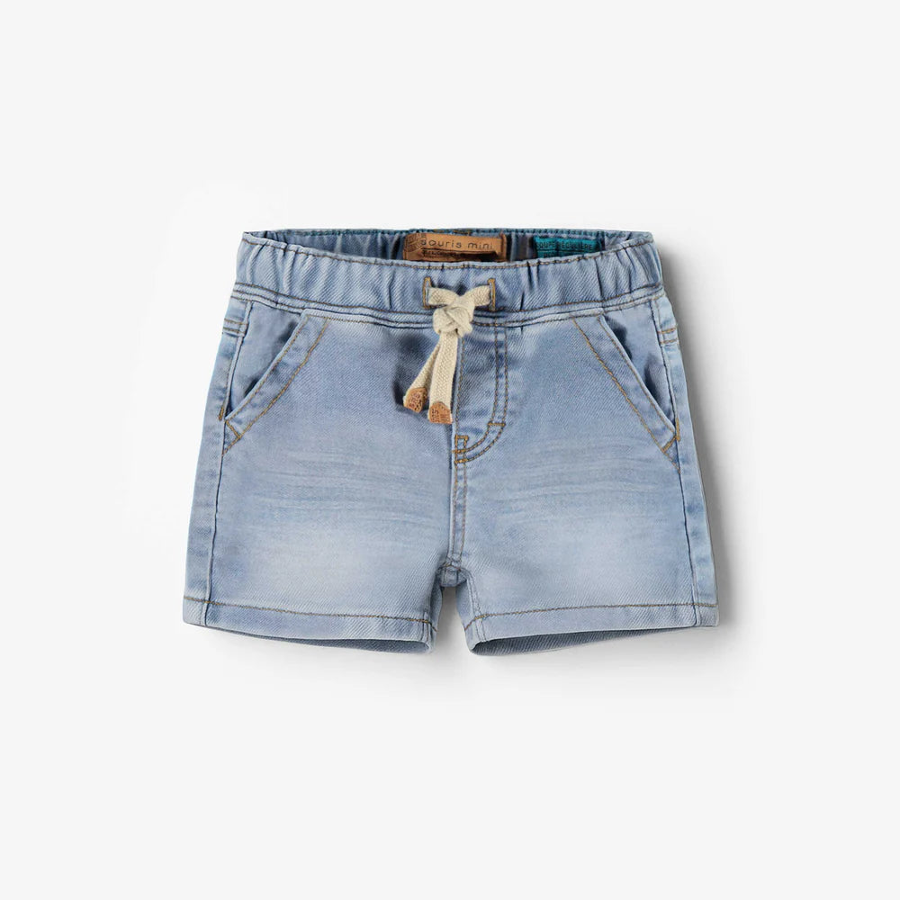 Light Wash Denim Baby Shorts