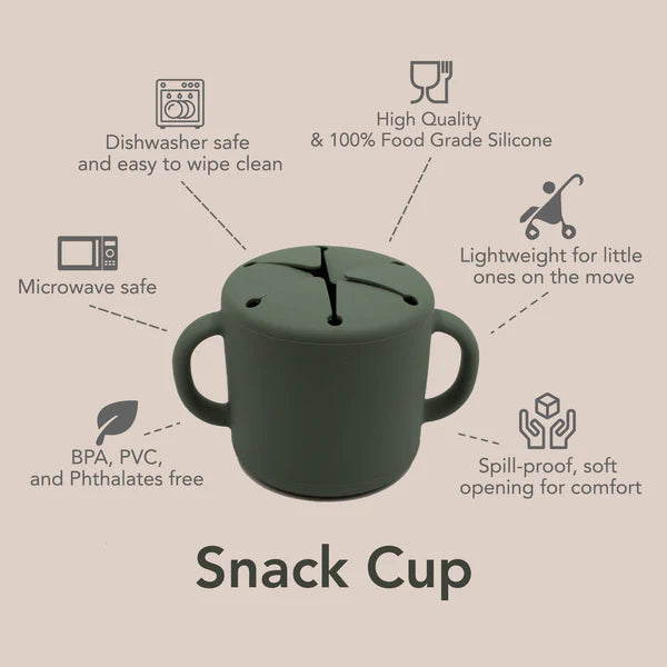Silicone Snack Cup- Leaf