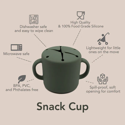 Silicone Snack Cup- Leaf