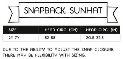 Snapback Sunhat- Bright Blue