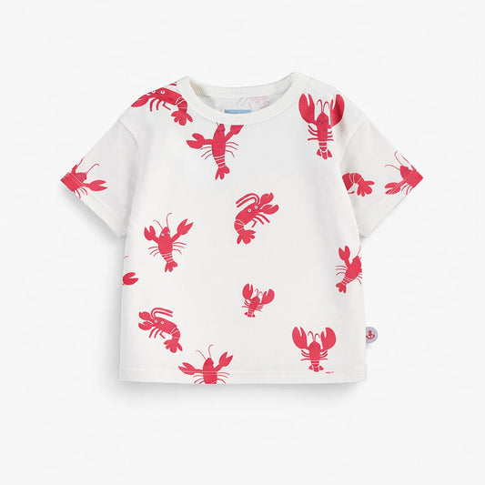 Lobster Print Baby Tee