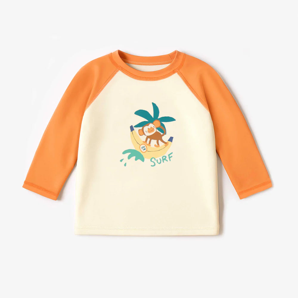 Surfing Monkey Baby Rashguard