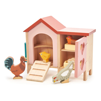 Wooden Chicken Coop Set