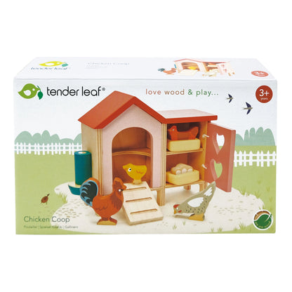 Wooden Chicken Coop Set