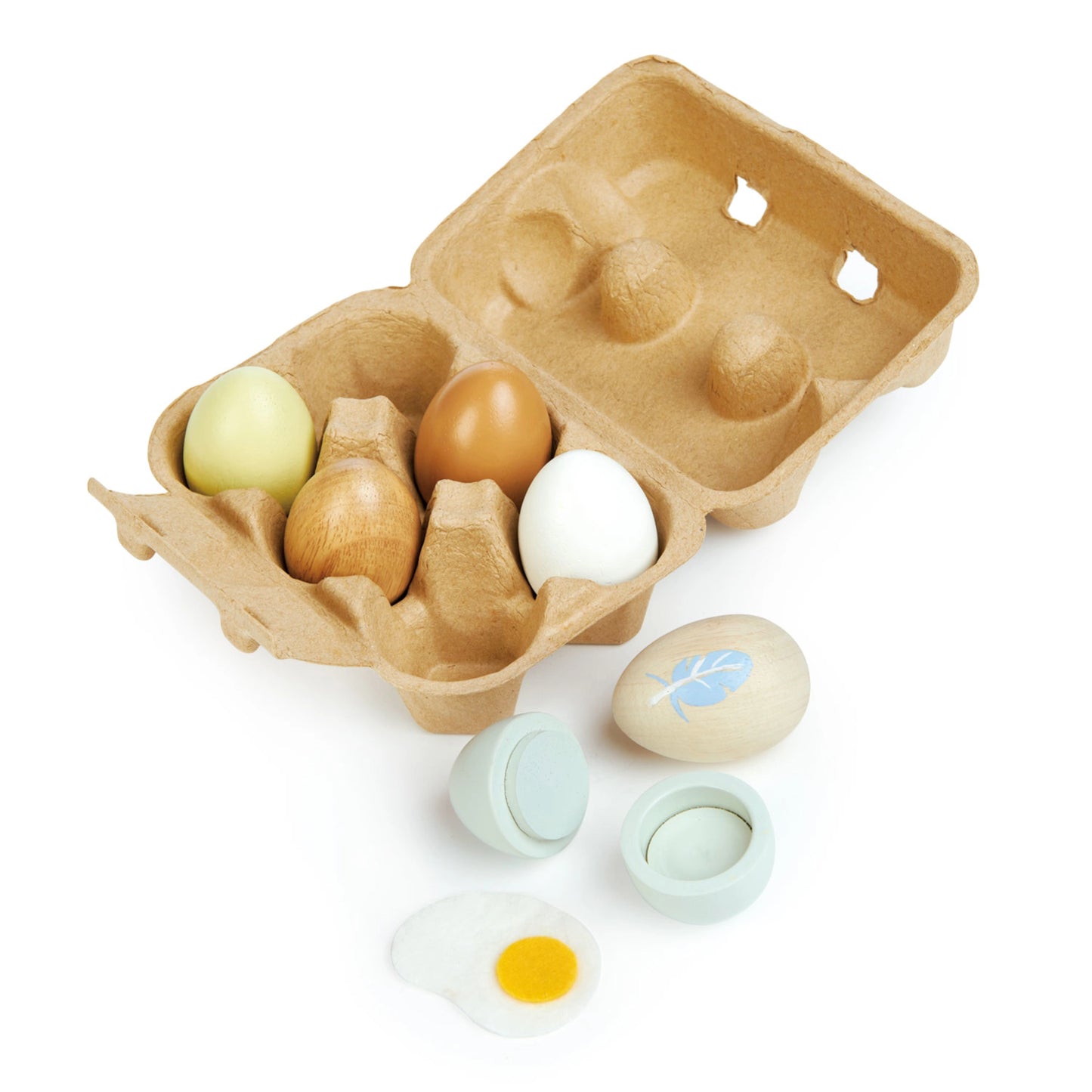 Wooden Eggs Set