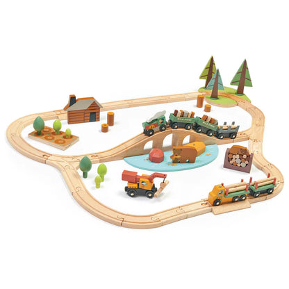 Wooden Wild Pines Train Set