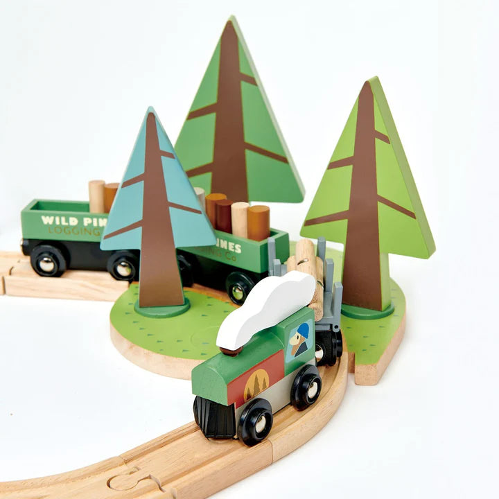 Wooden Wild Pines Train Set