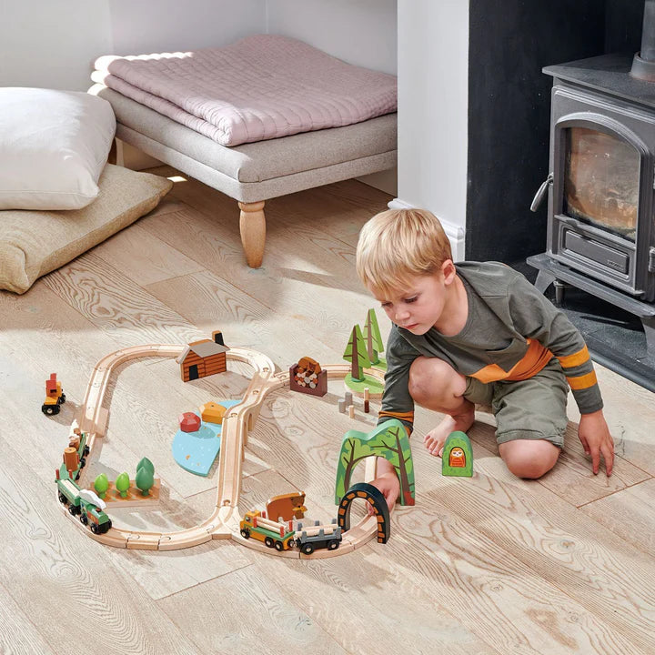 Wooden Wild Pines Train Set