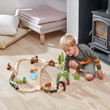 Wooden Wild Pines Train Set