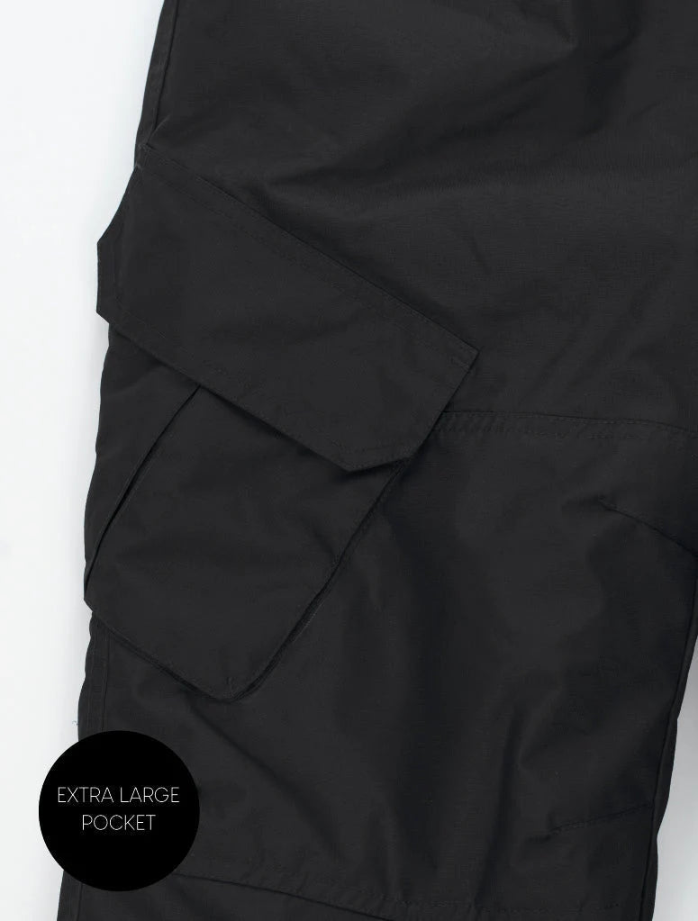 Snowrider Convertible Ski Pants- Black