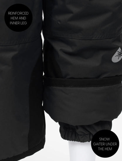 Snowrider Convertible Ski Pants- Black