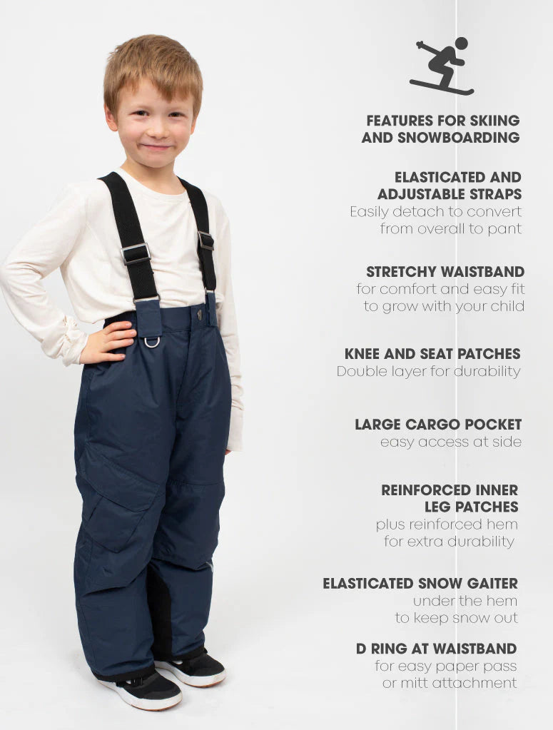 Snowrider Convertible Ski Pants- Navy