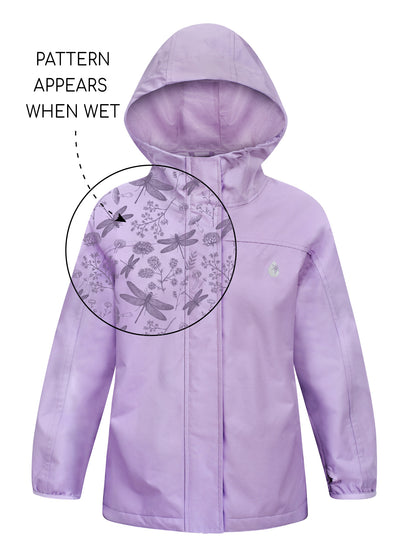 SplashMagic Rainshell Jacket- Periwinkle/Dragonfly
