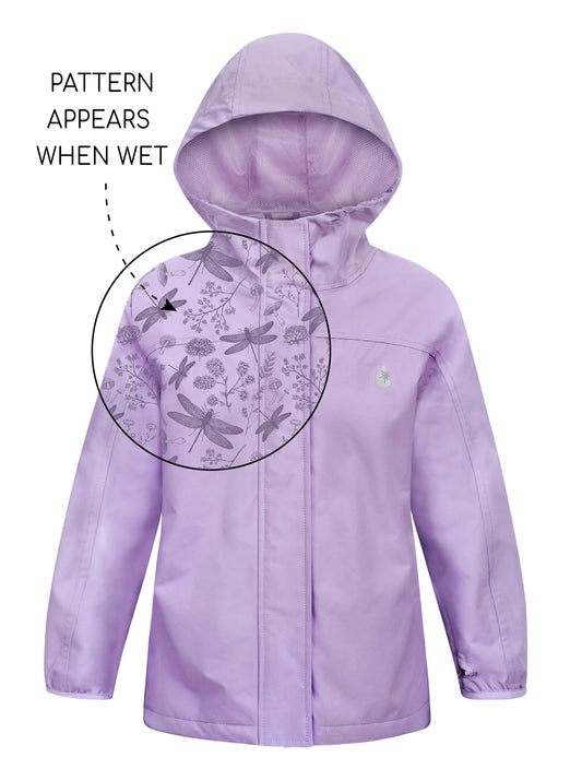 SplashMagic Rainshell Jacket- Periwinkle/Dragonfly