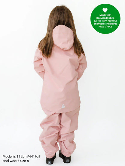 SplashMagic Fleece-Lined Waterproof Jacket- Dusky Pink/Unicorn