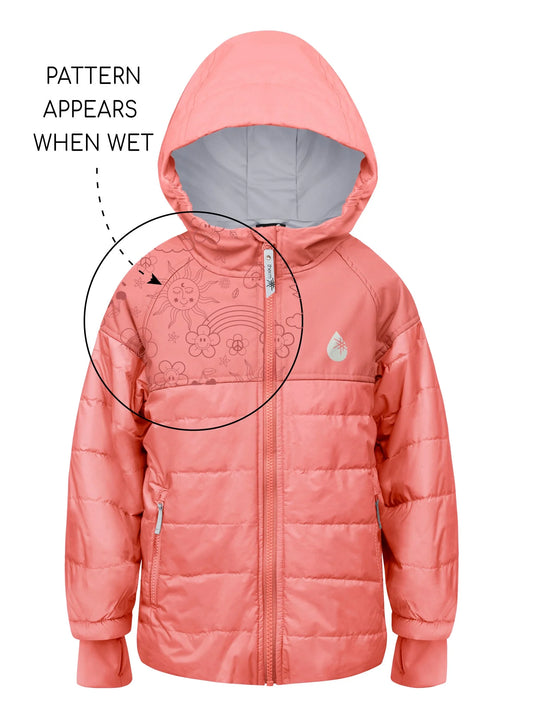 Hydracloud SplashMagic Puffer Jacket- Sorbet/Flower Power
