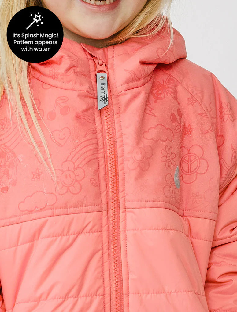 Hydracloud SplashMagic Puffer Jacket- Sorbet/Flower Power