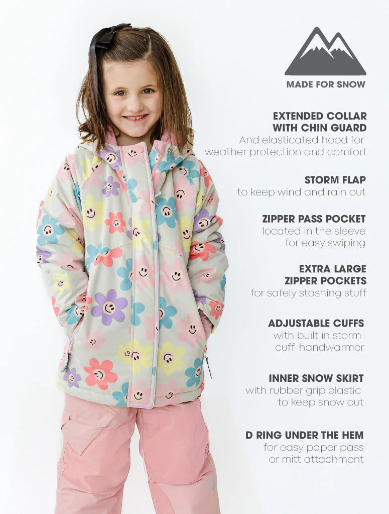 Snowrider Winter Jacket- Happy Daisy