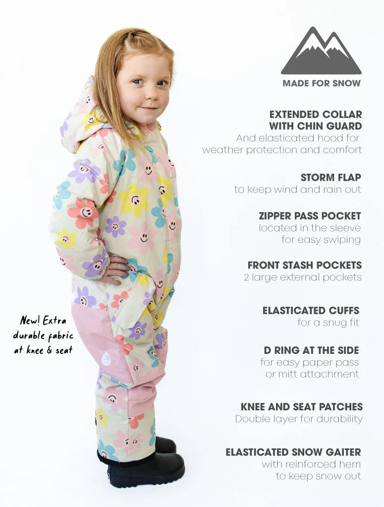 Snowrider 1pc. Snowsuit- Happy Daisy