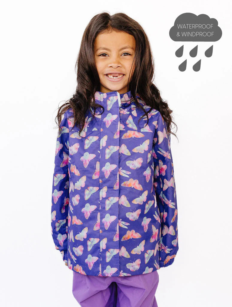 Packaway Rainshell Jacket- Butterfly