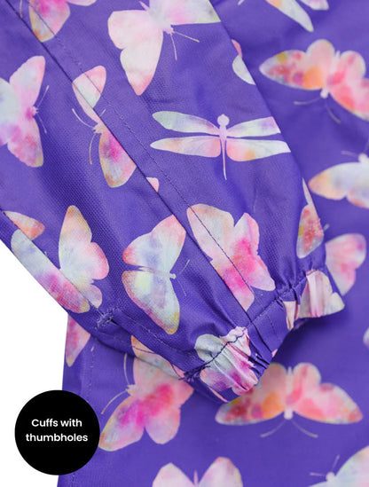 Packaway Rainshell Jacket- Butterfly