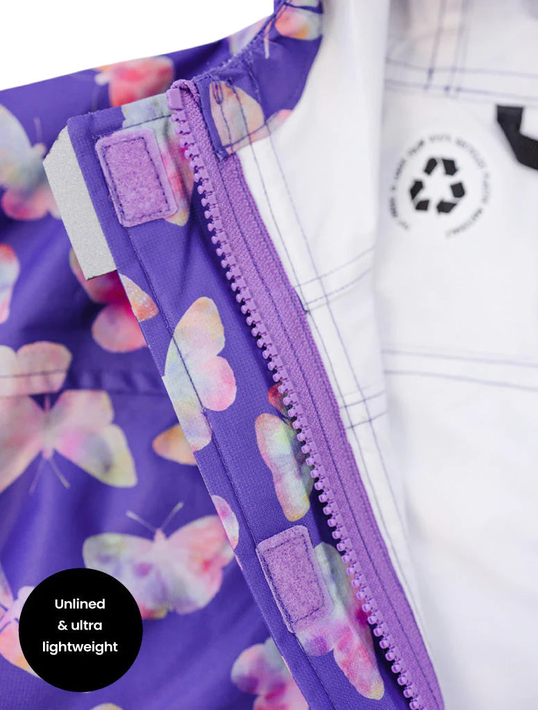 Packaway Rainshell Jacket- Butterfly