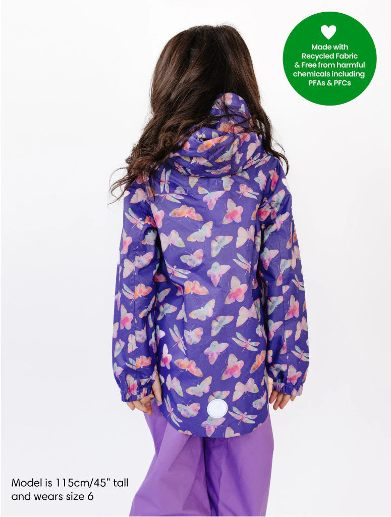 Packaway Rainshell Jacket- Butterfly