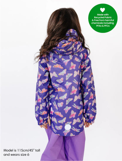 Packaway Rainshell Jacket- Butterfly
