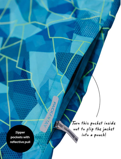 Packaway Rainshell Jacket- Geo Tech