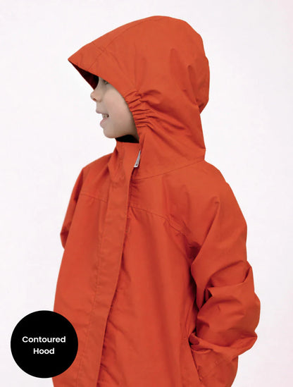 SplashMagic Rainshell Jacket- Burnt Orange/Space Pals