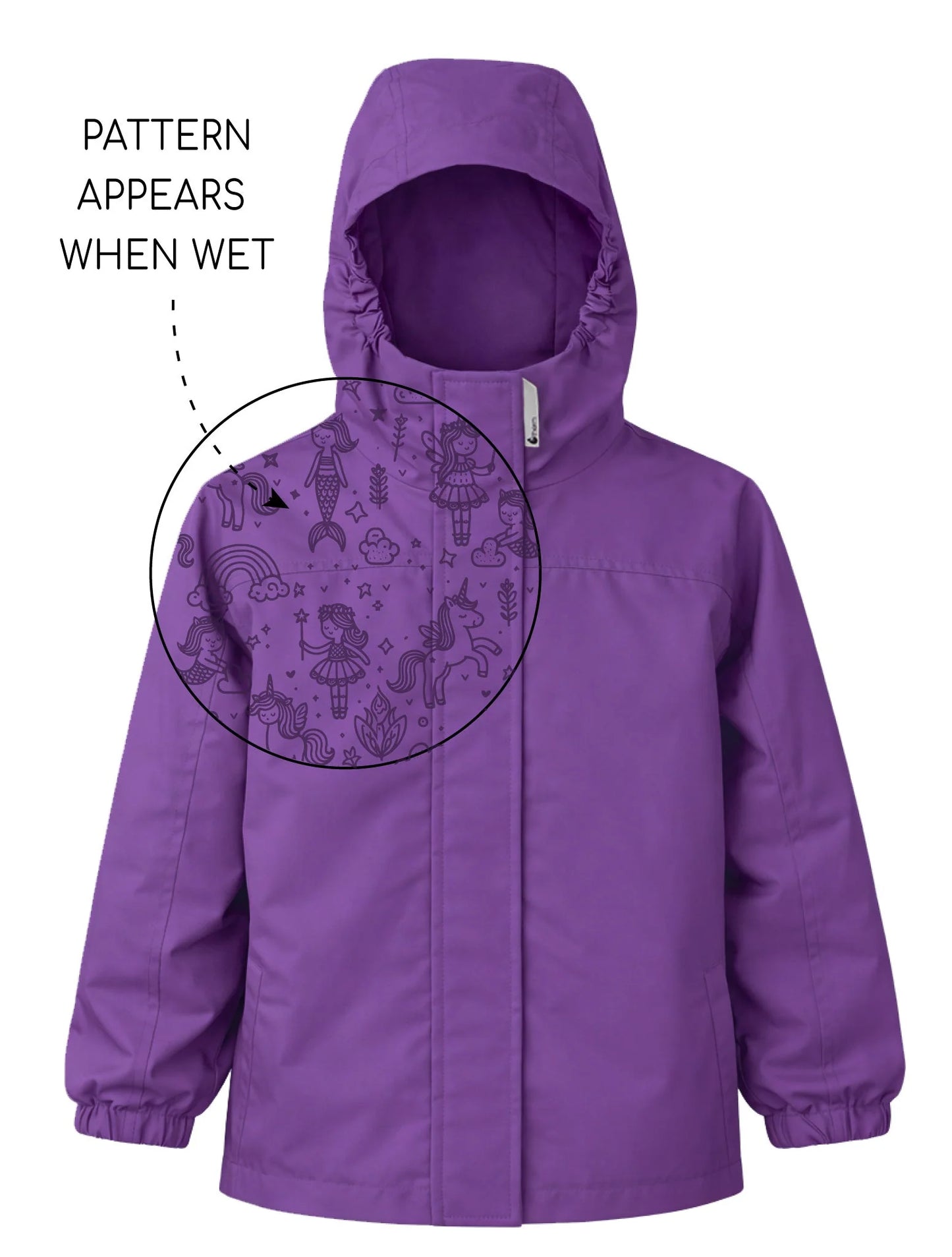 SplashMagic Rainshell Jacket- Violet/Fantasyland