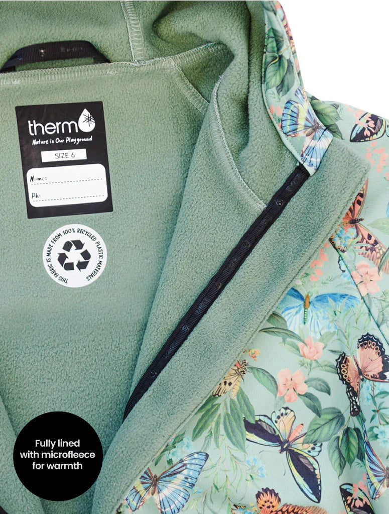 All-Weather Fleece Hoodie- Butterfly Meadow