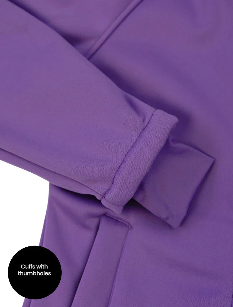 All-Weather Fleece Hoodie- Violet