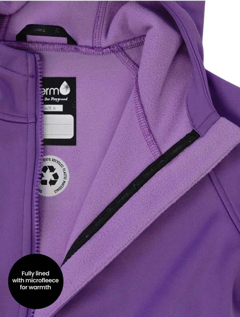 All-Weather Fleece Hoodie- Violet